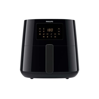 Philips Essential HD9280/70 karšto oro gruzdintuvė, 6,2 l, juoda/sidabrinė