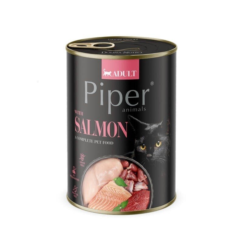 PIPER Animals - šlapias kačių ėdalas su lašiša - 400 g