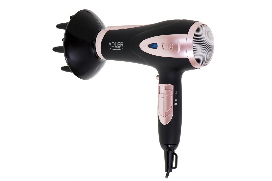 Secador de cabelo Adler AD 2248 com função de ionização, 2400 W, preto Secador de cabelo Adler AD 2248 com função de ionização, 2400 W, preto