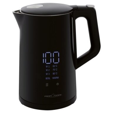 ProfiCook PC-WKS 1243 elektrinis virdulys 1,7 l 2200 W juodas