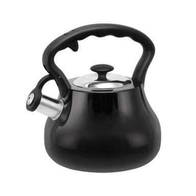 PROMIS virdulys 3,0 l, ANDREA, matinės juodos spalvos, juoda rankena