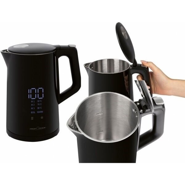 ProfiCook PC-WKS 1243 elektrinis virdulys 1,7 l 2200 W juodas 1 ProfiCook PC-WKS 1243 elektrinis virdulys 1,7 l 2200 W juodas 1