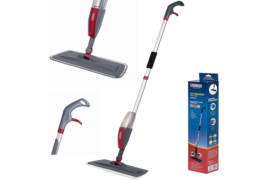 PROMIS esfregão pulverizador, cinza-vermelho 4