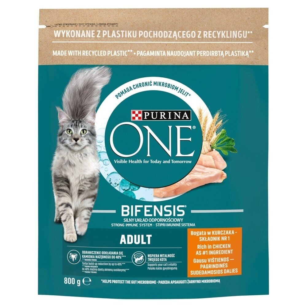 PURINA One Bifensis Adult - sausas kačių ėdalas - 800 g PURINA One Bifensis Adult - sausas kačių ėdalas - 800 g