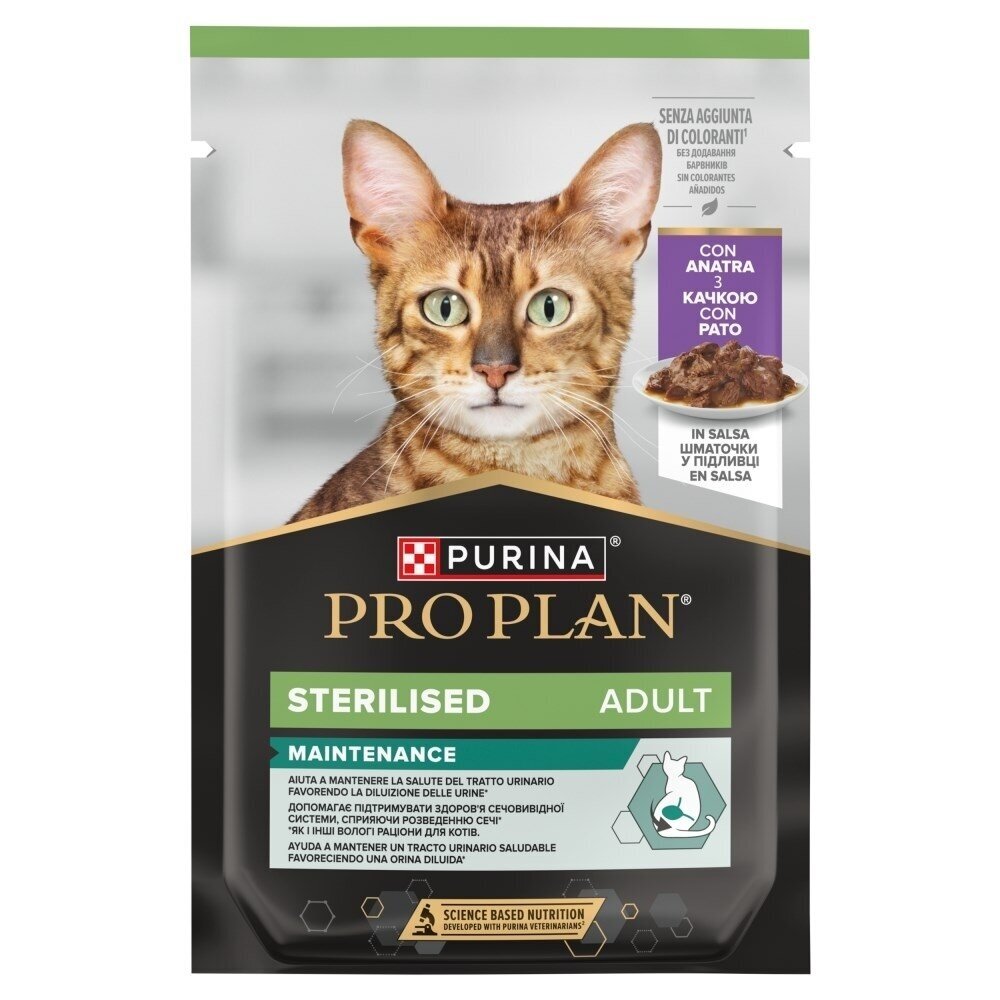 PURINA Pro Plan Sterilised Maintenance Antis padaže - šlapias kačių ėdalas - 85 g PURINA Pro Plan Sterilised Maintenance Antis padaže - šlapias kačių ėdalas - 85 g