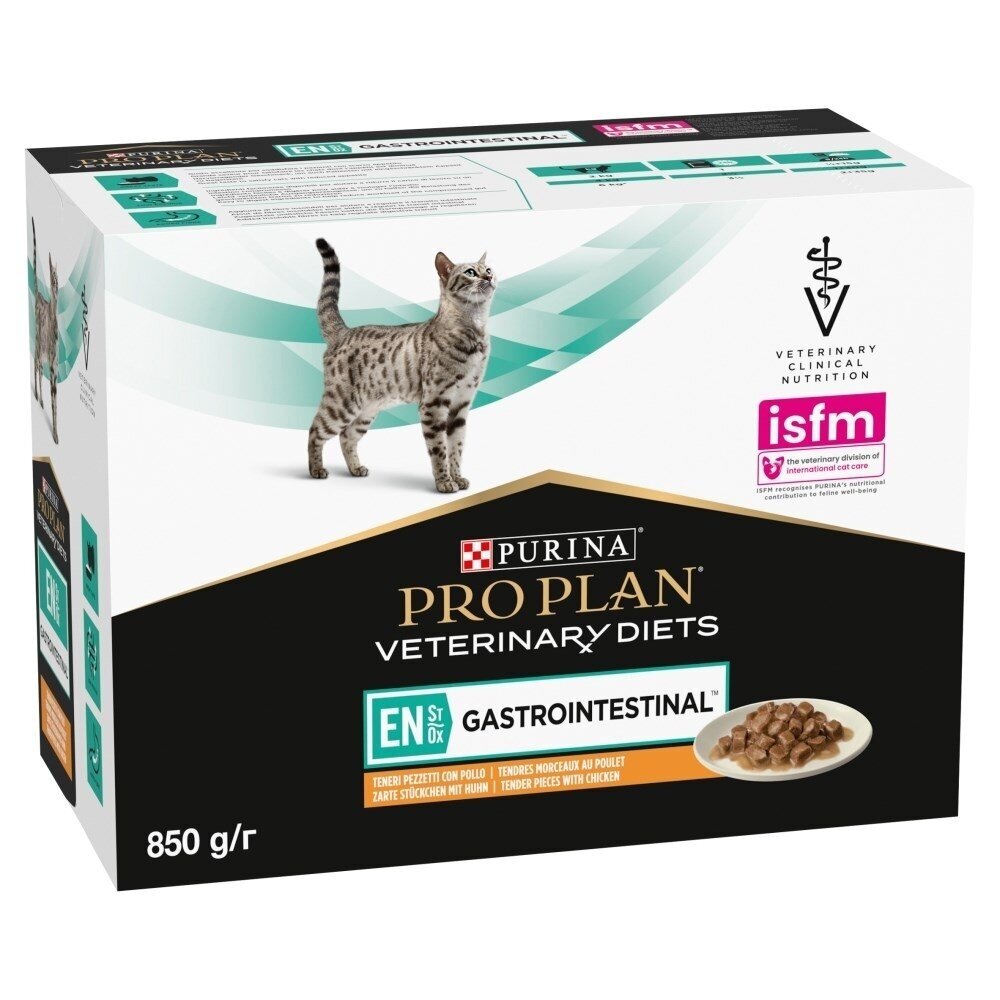 PURINA Pro Plan Veterinary Diets EN St/Ox Gastrointestinal - šlapias kačių ėdalas - 10 x 85 g PURINA Pro Plan Veterinary Diets EN St/Ox Gastrointestinal - šlapias kačių ėdalas - 10 x 85 g