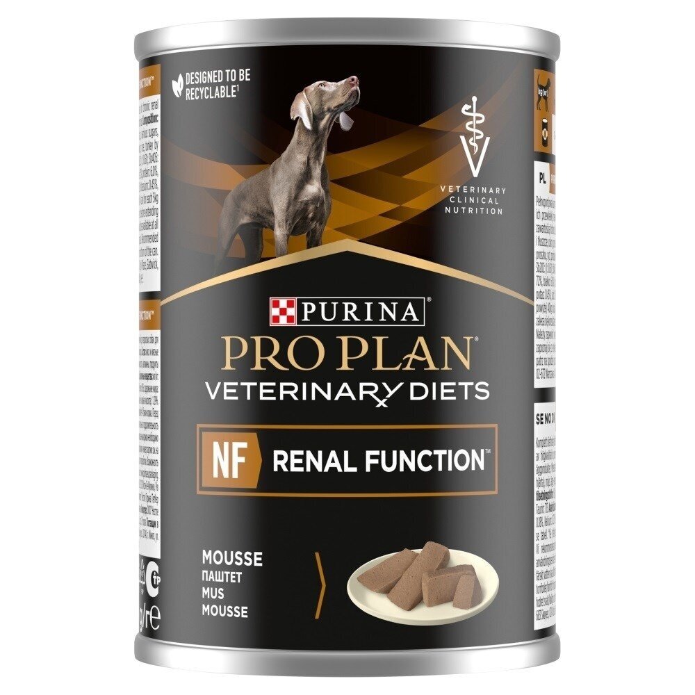 PURINA Pro Plan Veterinary Diets NF Renal Function - šlapias šunų ėdalas - 400 g PURINA Pro Plan Veterinary Diets NF Renal Function - šlapias šunų ėdalas - 400 g
