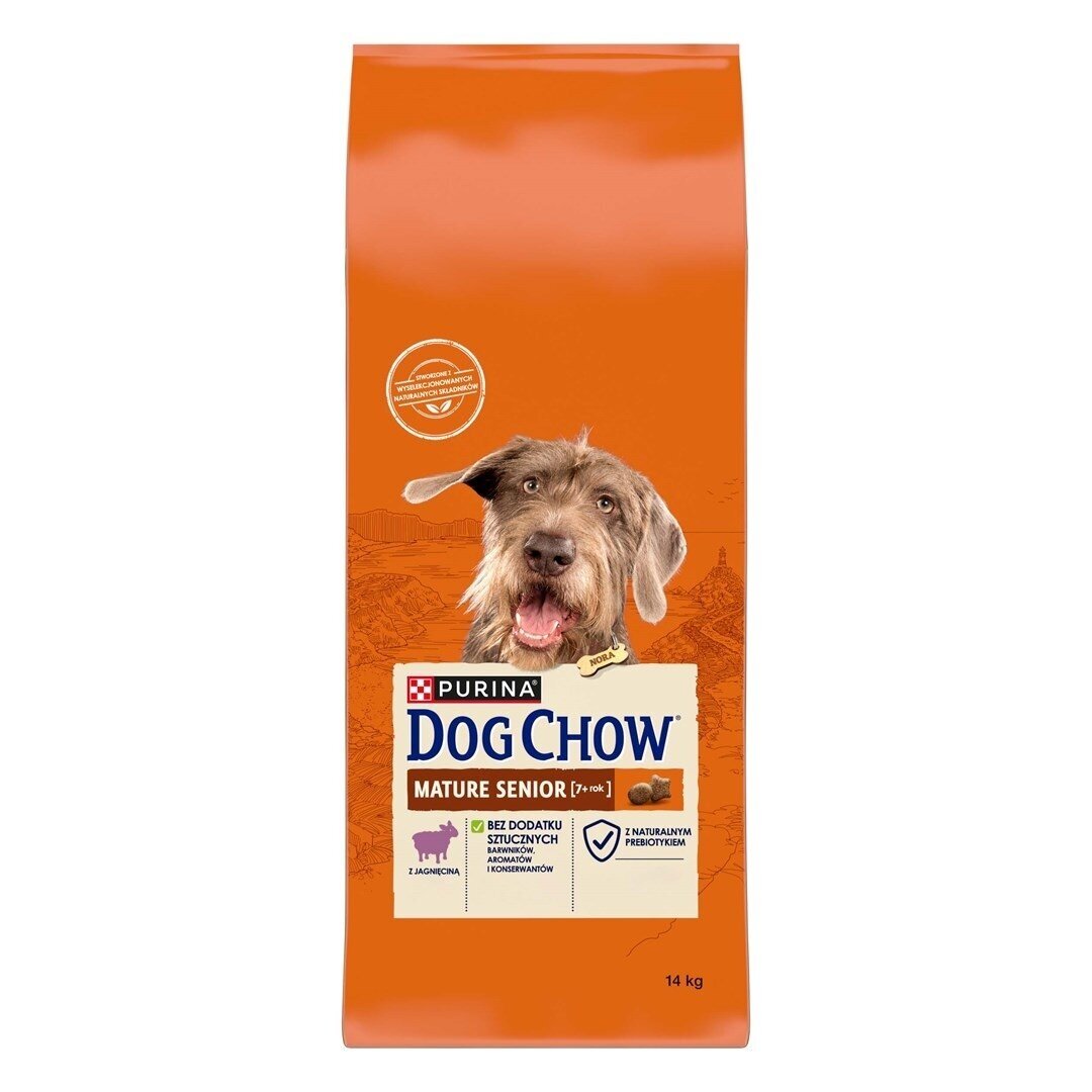 PURINA Dog Chow Mature Senior su ėriena - sausas šunų ėdalas - 14 kg