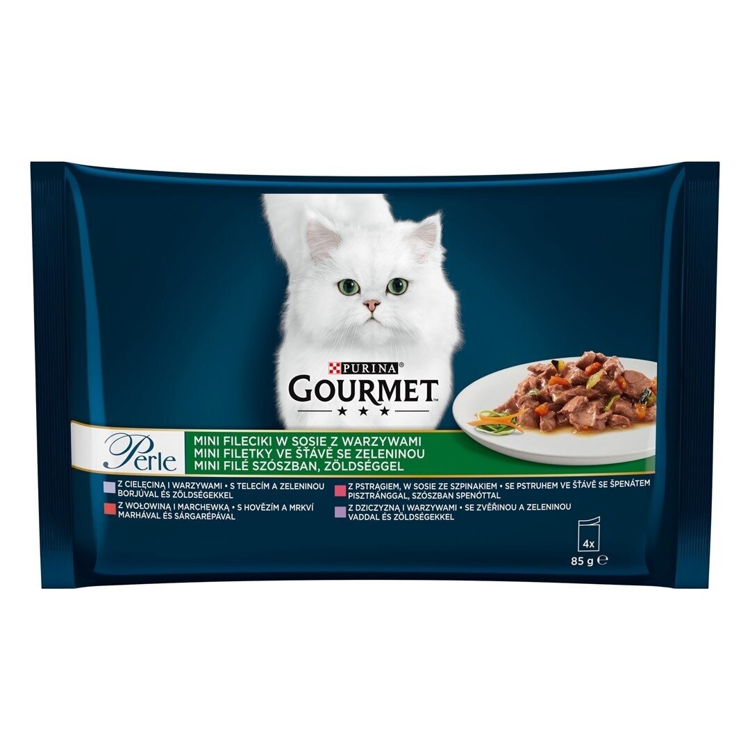 Purina GRMT PERLE GIGMV BEEF CRT drėgnas kačių ėdalas 85 g