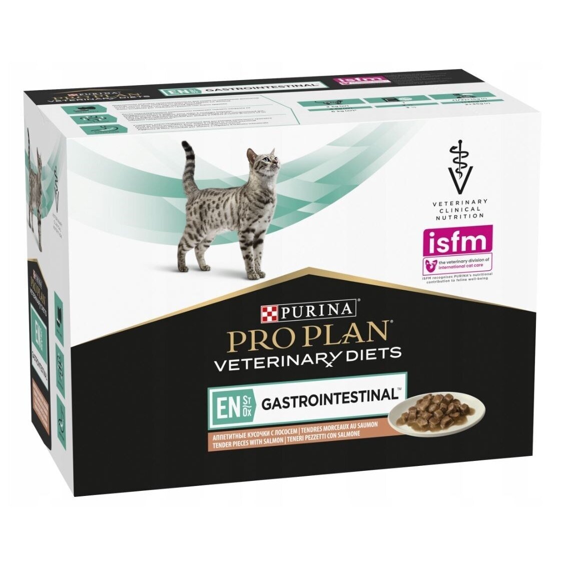 PURINA Pro Plan Veterinary Diets EN St/Ox Gastrointestinal Salmon - šlapias kačių ėdalas - 10 x 85 g PURINA Pro Plan Veterinary Diets EN St/Ox Gastrointestinal Salmon - šlapias kačių ėdalas - 10 x 85 g