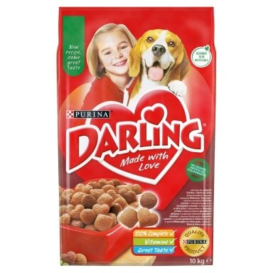 PURINA Darling jautienos ir vištienos sausas šunų ėdalas - 10 kg