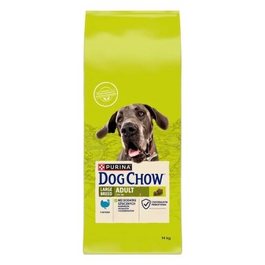 Purina DOG CHOW didelių veislių suaugusių šunų sausas maistas kalakutienai, 14 kg
