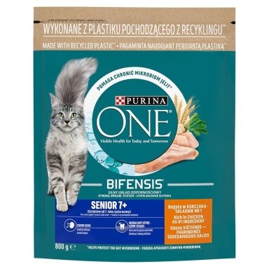 PURINA One Bifensis Senior 7+ - sausas kačių ėdalas - 800 g