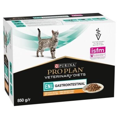 PURINA Pro Plan Veterinary Diets EN St/Ox Gastrointestinal - šlapias kačių ėdalas - 10 x 85 g