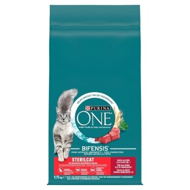 PURINA ONE Sterilcat veiselihaga, kuivtoit kassidele, 9,75 kg PURINA ONE Sterilcat veiselihaga, kuivtoit kassidele, 9,75 kg