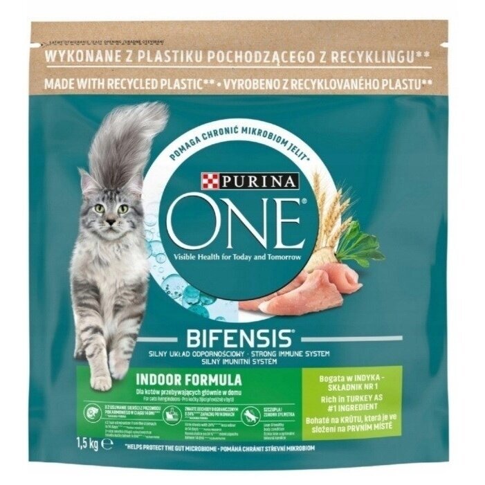 PURINA One Bifensis Indoor Formula - sausas kačių ėdalas - 1,5 kg