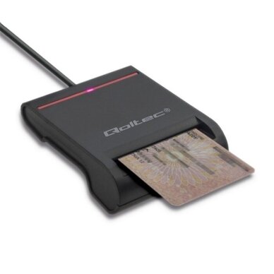 Qoltec Smart chip ID lustinių kortelių skaitytuvas, USB 2 Qoltec Smart chip ID lustinių kortelių skaitytuvas, USB 2