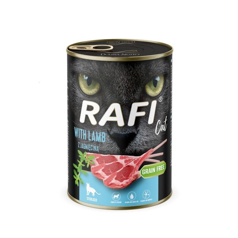 RAFI šlapias kačių ėdalas suaugusioms katėms su ėriena, 400 g RAFI šlapias kačių ėdalas suaugusioms katėms su ėriena, 400 g