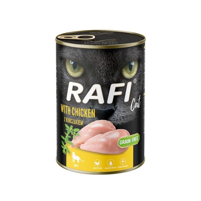RAFI šlapias kačių ėdalas suaugusioms katėms su vištiena, 400 g RAFI šlapias kačių ėdalas suaugusioms katėms su vištiena, 400 g