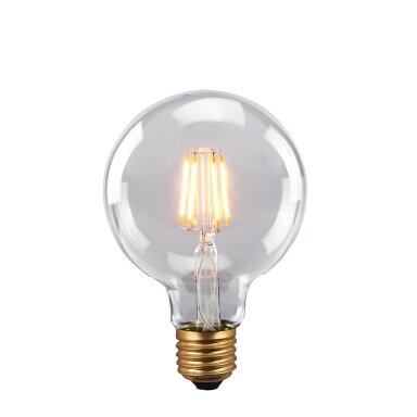 Retro LED Lemputė E27 6W, skaidri, 12 cm