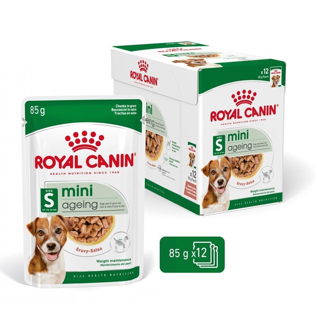 ROYAL CANIN Mini Ageing - šlapias šunų ėdalas - 12 x 85 g ROYAL CANIN Mini Ageing - šlapias šunų ėdalas - 12 x 85 g