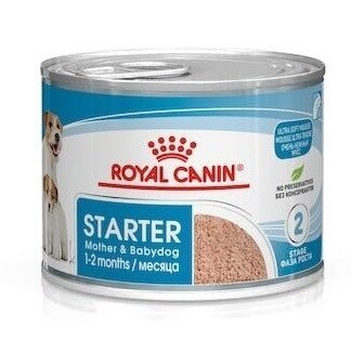 ROYAL CANIN Starter Mousse pašaras motinai ir šuniukui - skardinė 195 g