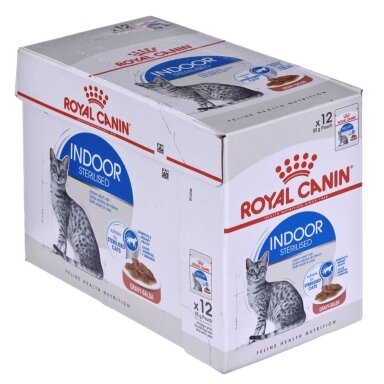 ROYAL CANIN FHN Indoor želė - šlapias ėdalas suaugusioms katėms - 12 x 85 g