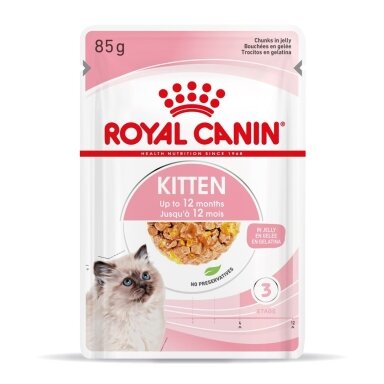 „Royal Canin FHN Kitten Instinctive“ kačiukų šlapias ėdalas padaže, 12 x 85 g