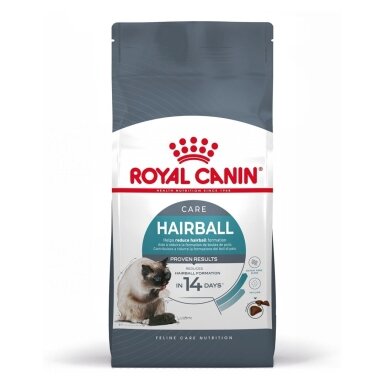 „Royal Canin Hairball Care“ sausas kačių maistas suaugusioms katėms, 10 kg. Su kukurūzais, paukštiena, ryžiais ir daržovėmis.