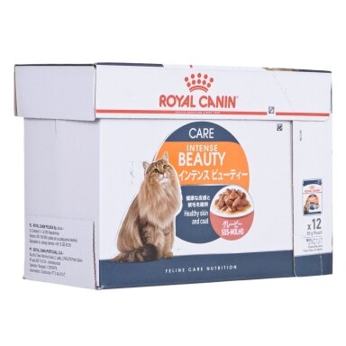 ROYAL CANIN Intense Beauty šlapias kačių ėdalas gabaliukais padaže 12x85 g