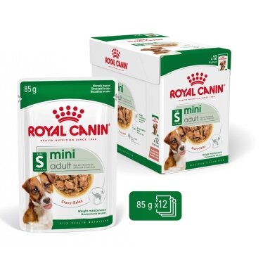 ROYAL CANIN Mini Adult - šlapias šunų ėdalas - 12 x 85 g