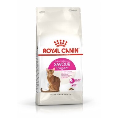 Royal Canin Savour Exigent sausas kačių maistas suaugusioms katėms, 10 kg. Su kukurūzais, paukštiena, ryžiais, daržovėmis.