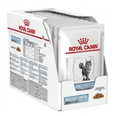 ROYAL CANIN Sensitivity Control vištienos padažas - šlapias kačių ėdalas - 12 x 85 g