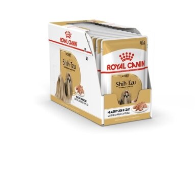 ROYAL CANIN Shih Tzu suaugusių šunų šlapias ėdalas paštetas 12x85 g