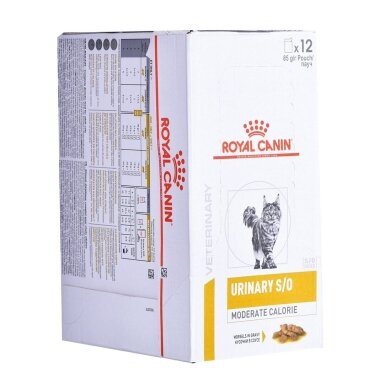ROYAL CANIN Urinary S/O Medium Calorie - šlapias kačių ėdalas - 12 x 85 g