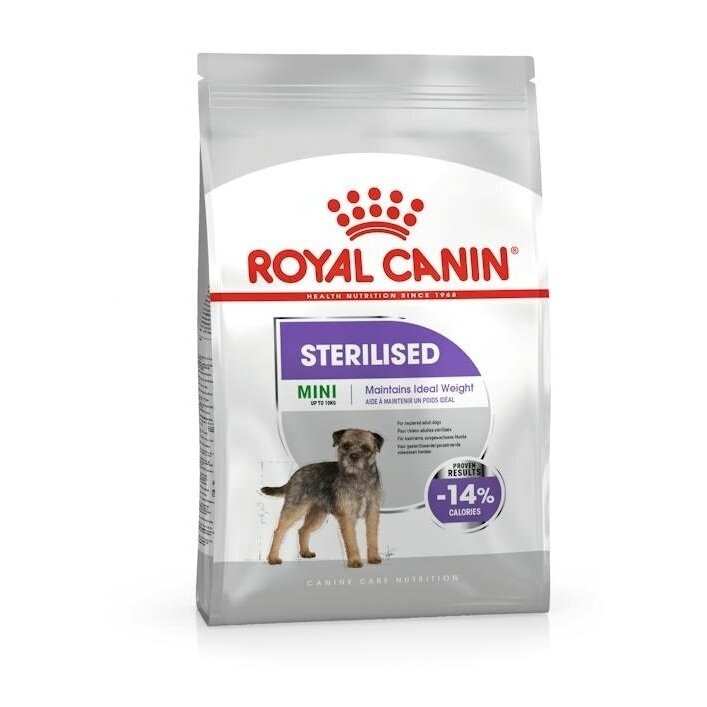 ROYAL CANIN Mini Sterilised - sausas maistas suaugusiems šunims, mažoms veislėms, po sterilizacijos - 1 kg ROYAL CANIN Mini Sterilised - sausas maistas suaugusiems šunims, mažoms veislėms, po sterilizacijos - 1 kg