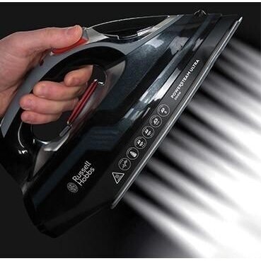 Russell Hobbs 20630-56 lygintuvas Lygintuvas sausu ir gariniu būdu Keraminis padas 3100 W Juoda, Pilka 2 Russell Hobbs 20630-56 lygintuvas Lygintuvas sausu ir gariniu būdu Keraminis padas 3100 W Juoda, Pilka 2