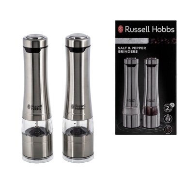 Russell Hobbs 23460-56 prieskonių malūnėlis Druskos ir pipirų malūnėlių rinkinys Nerūdijančio plieno