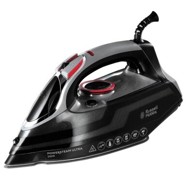 Russell Hobbs 20630-56 lygintuvas Lygintuvas sausu ir gariniu būdu Keraminis padas 3100 W Juoda, Pilka