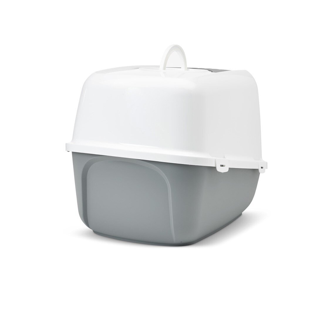 SAVIC Nestor Jumbo White-Grey uždara katės kraiko dėžė – 66,5x48,5x46,5 cm, 1 vnt. 1 SAVIC Nestor Jumbo White-Grey uždara katės kraiko dėžė – 66,5x48,5x46,5 cm, 1 vnt. 1