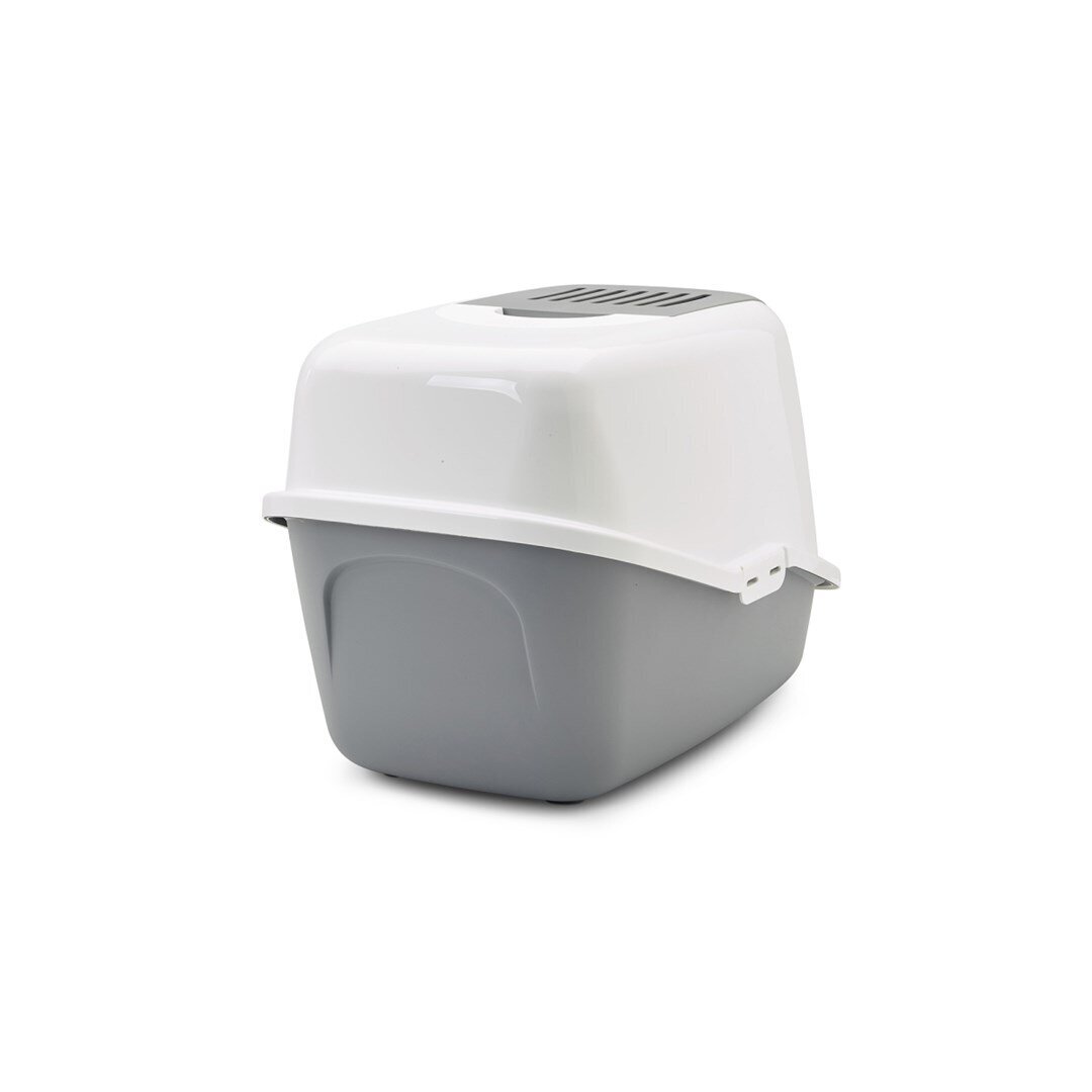 SAVIC Nestor White-Grey uždara katės kraiko dėžė – 56x39x38,5 cm, 1 vnt. 1 SAVIC Nestor White-Grey uždara katės kraiko dėžė – 56x39x38,5 cm, 1 vnt. 1