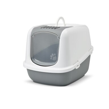 SAVIC Nestor Jumbo White-Grey uždara katės kraiko dėžė – 66,5x48,5x46,5 cm, 1 vnt.