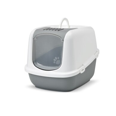 SAVIC Nestor Jumbo White-Grey uždara katės kraiko dėžė – 66,5x48,5x46,5 cm, 1 vnt.