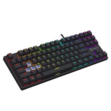 Savio Tempest x2 RGB mechaninė klaviatūra, Outemu MĖLYNA 1