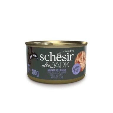 SCHESIR After Dark vištienos filė su antiena sultinyje - šlapias kačių ėdalas - 80 g