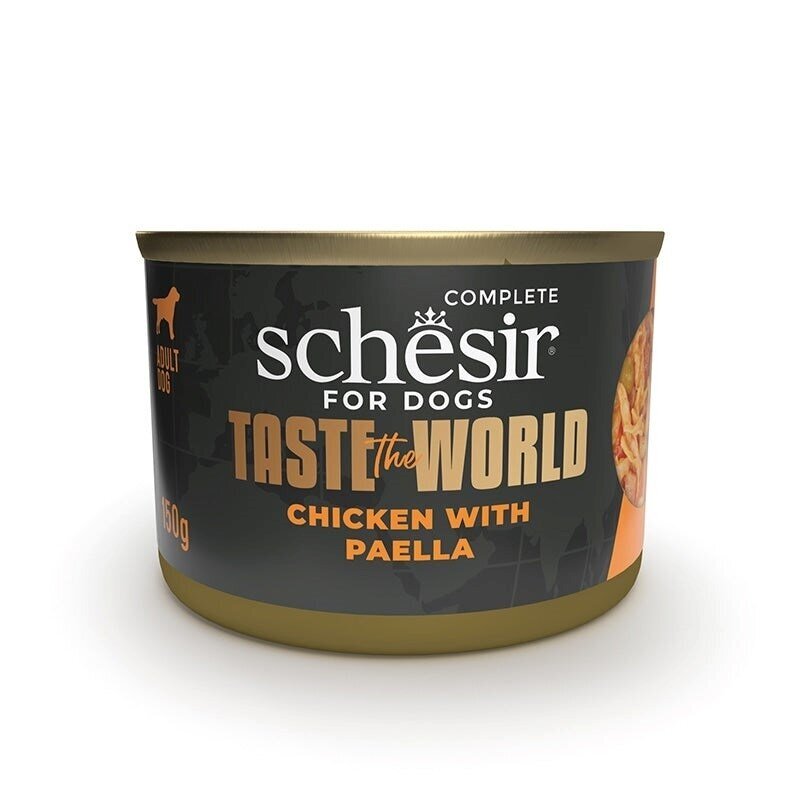 SCHESIR Taste the world vištienos paella šlapias šunų ėdalas 150 g
