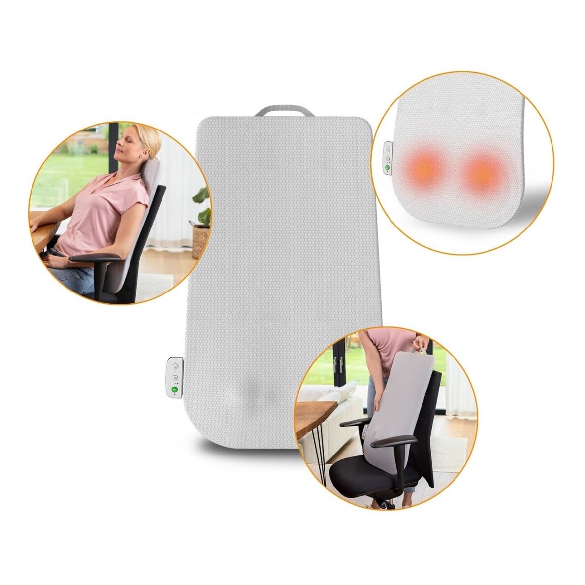 Shiatsu masažo pagalvėlė Medisana MC 600 su šildymo funkcija, pilka 2