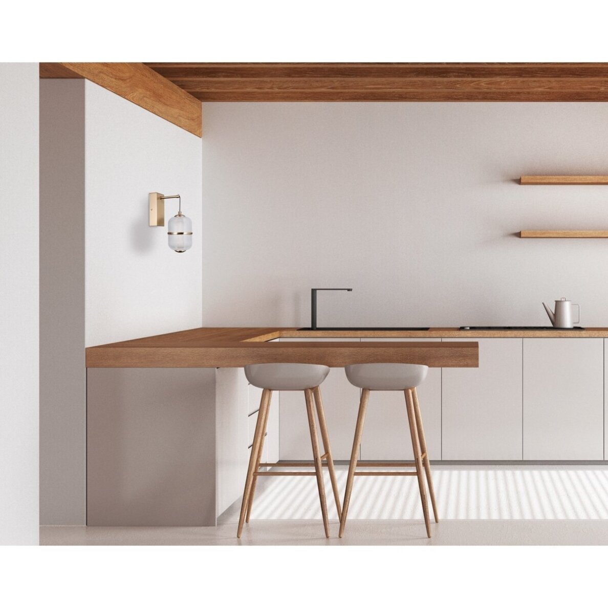Sieniniai šviestuvai Alani WL-34375-1-HBR 1 Sieniniai šviestuvai Alani WL-34375-1-HBR 1
