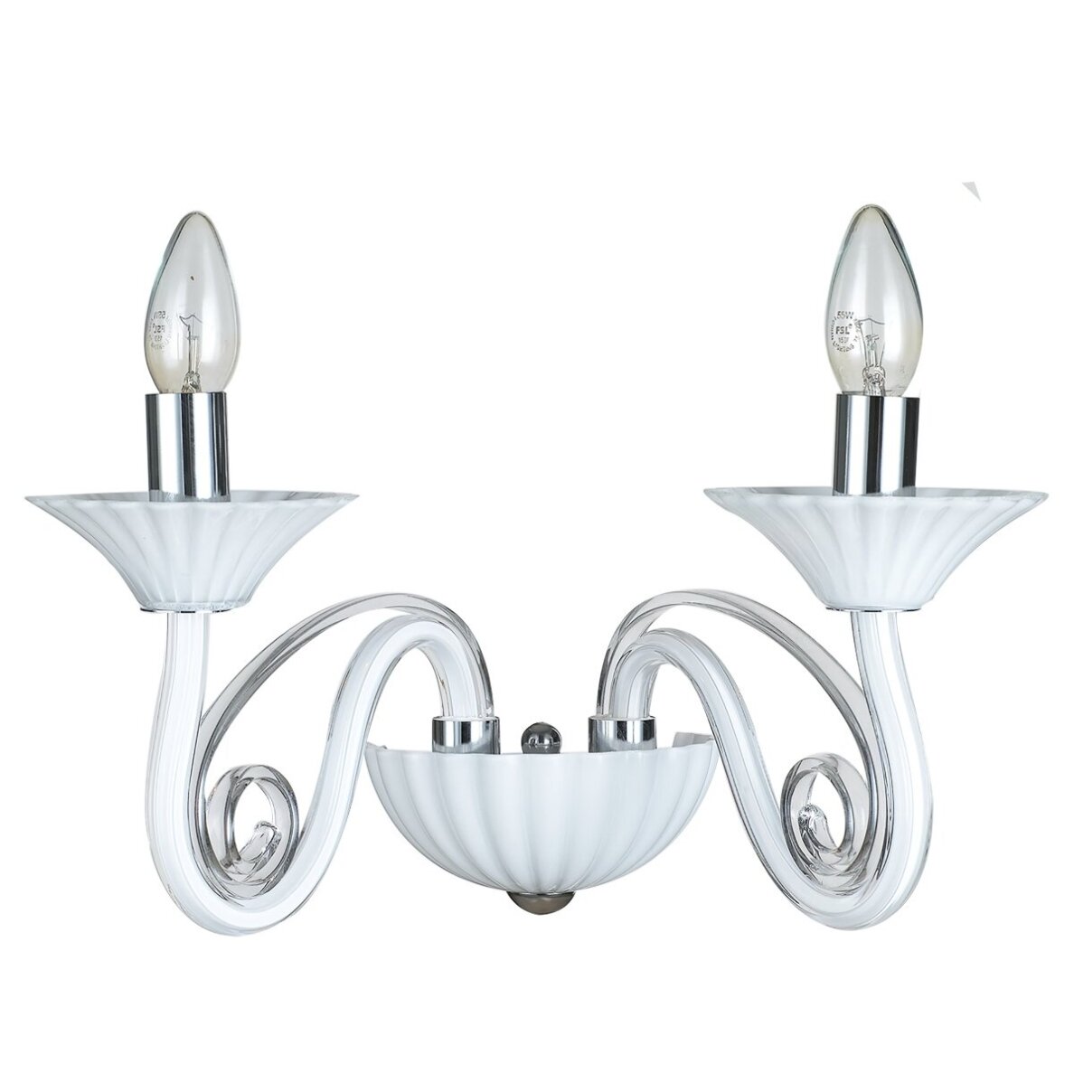Sieninis šviestuvas Verona MB17009010-2A, baltos spalvos, metalinis, 2 lemputės Sieninis šviestuvas Verona MB17009010-2A, baltos spalvos, metalinis, 2 lemputės