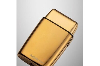 Mobil oppladbar barbermaskin BaByliss PRO Double Foil Metal Shaver Gold FXFS2GE 1 Mobil oppladbar barbermaskin BaByliss PRO Double Foil Metal Shaver Gold FXFS2GE 1